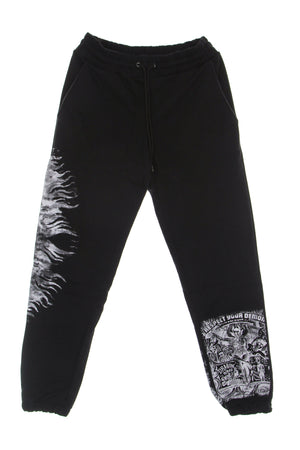 IHS Pantalone Tuta Leggero Uomo Respect Your Demon Jogger Black da uomo