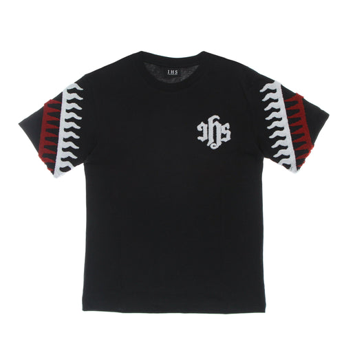 IHS Maglietta Uomo Sponge Graphic Flames Tee Black da uomo