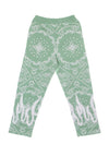 VISION OF SUPER Pantalone Tuta Leggero Uomo Bandana Print Pants Green da uomo
