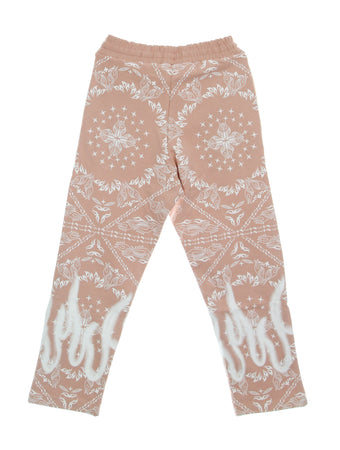 VISION OF SUPER Pantalone Tuta Leggero Uomo Bandana Print Pants Pink da uomo