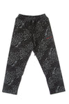 VISION OF SUPER Pantalone Tuta Leggero Uomo Allover Leopard Pants Black da uomo