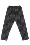VISION OF SUPER Pantalone Tuta Leggero Uomo Allover Leopard Pants Black da uomo