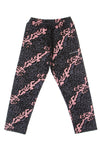 VISION OF SUPER Pantalone Tuta Leggero Uomo Allover Leopard Pants Pink/grey da uomo