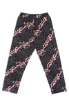 VISION OF SUPER Pantalone Tuta Leggero Uomo Allover Leopard Pants Pink/grey da uomo