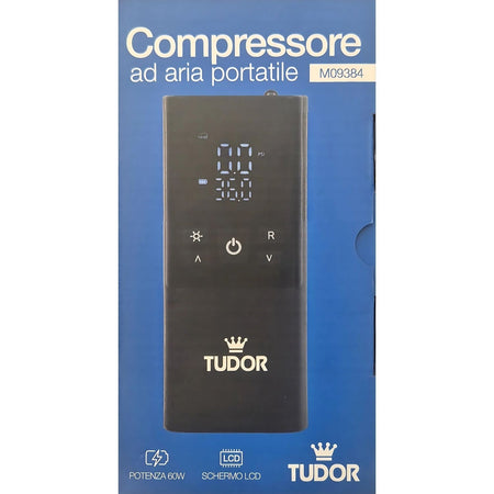 Compressore Portatile con Sensore Pressione, Schermo LCD Digitale e Luce LED, 4 Modalità per Auto, Moto, Bicicletta, Palone