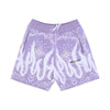 VISION OF SUPER Pantalone Corto Tuta Uomo Bandana Print Shorts Purple da uomo