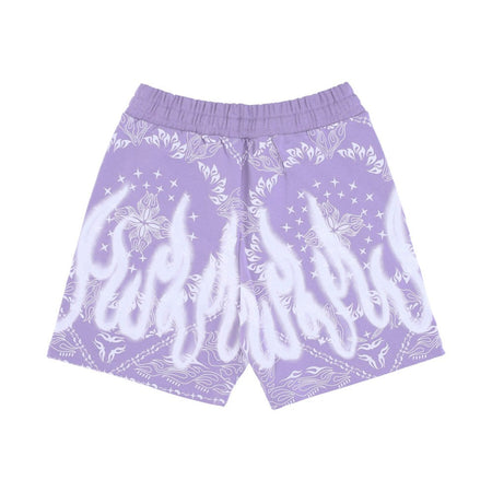 VISION OF SUPER Pantalone Corto Tuta Uomo Bandana Print Shorts Purple da uomo