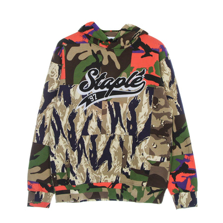 STAPLE Felpa Cappuccio Uomo Triboro Logo Hoodie Camo da uomo