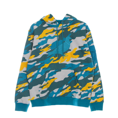 STAPLE Felpa Cappuccio Uomo Underhill Camo Hoodie Teal da uomo