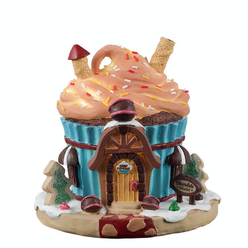 Chalet Cioccolato‎, edificio luminoso per villaggio di Natale in Resina‎
