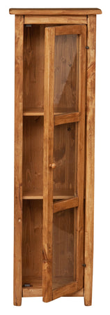 Biscottini Vetrinetta Country Biscottini legno tiglio naturale 40x25x130 Made Italy Arredo