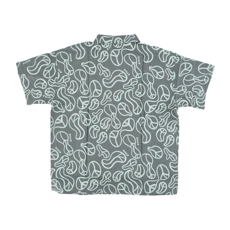 HUF Camicia Manica Corta Donna Groovy Zip Work Shirt Sage da donna