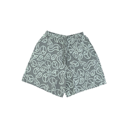 HUF Pantaloncino Donna Groovy Wide Short Sage da donna
