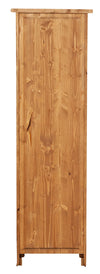 Biscottini Vetrinetta Country Biscottini legno tiglio naturale 40x25x130 Made Italy Arredo