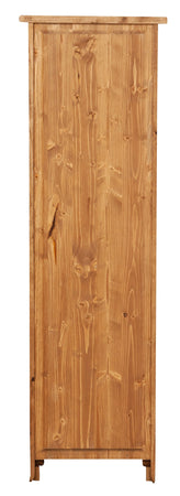 Biscottini Vetrinetta Country Biscottini legno tiglio naturale 40x25x130 Made Italy Arredo