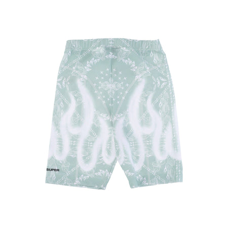 VISION OF SUPER Pantaloncino Ciclista Donna Bandana Print Leggings Green da donna