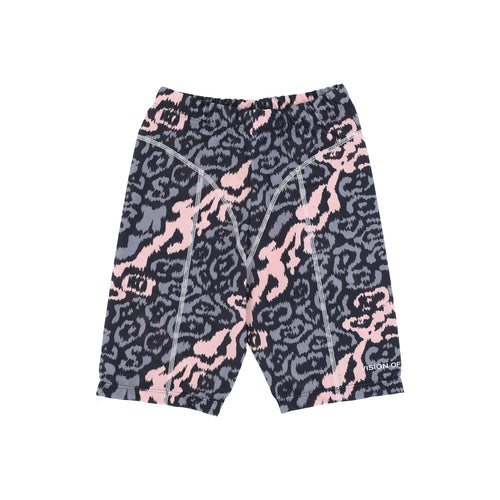VISION OF SUPER Pantaloncino Ciclista Donna Allover Leopard Leggings Pink/grey da donna
