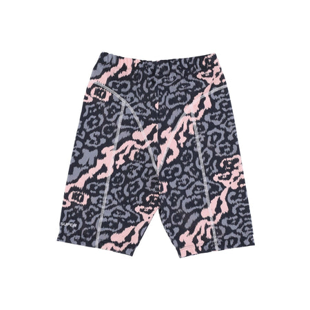 VISION OF SUPER Pantaloncino Ciclista Donna Allover Leopard Leggings Pink/grey da donna