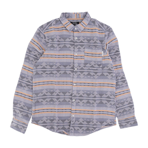 IRIEDAILY Camicia Manica Lunga Uomo Vintachi Shirt Grey/blue da uomo