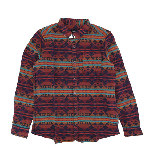 IRIEDAILY Camicia Manica Lunga Uomo Vintachi Shirt Navy/orange da uomo