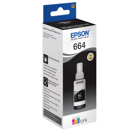 EPSON FLACONE INK NERO 70ML PER SERIE L ECO TANK, T6641