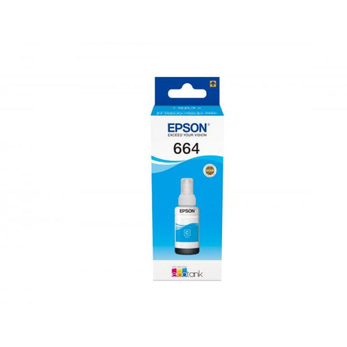 Cartuccia originale ad inchiostro Epson T6642 - Flacone di inchiostro originale per stampanti Epson Ecotank - Ciano