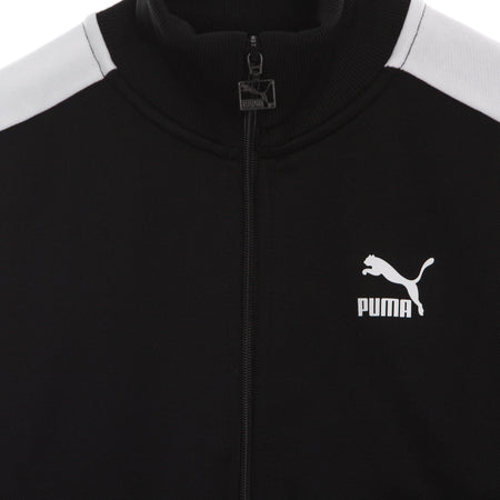 PUMA Felpa Leggera Collo Alto Corta Donna T7 Crop Track Jacket Black da donna