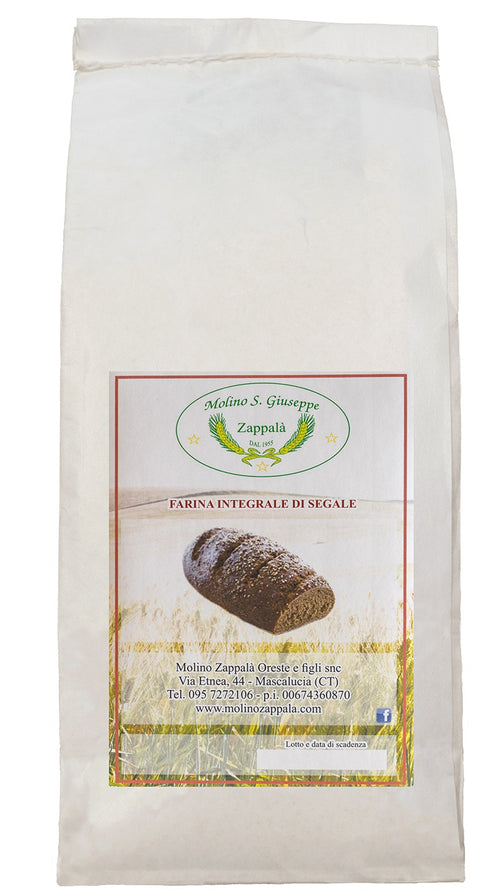 1 Kg Farina di Segale integrale Molino Zappala'- Molino Zappalà