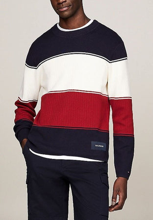 Tommy Hilfiger MAGLIONE milano colourblock crew neck da uomo