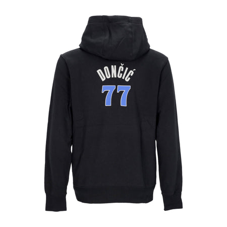 NIKE NBA Felpa Cappuccio Uomo Nba City Edition 2023/24 Club Hoodie No 77 Luka Doncic Dalmav Black da uomo
