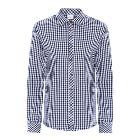 Camicia Boris Scozzese Marrone Camicia Uomo Cameriere Agriturismo Baita