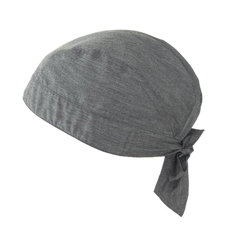 Bandana Marte Grigio Melange Copricapo Cuoco con Tergisudore