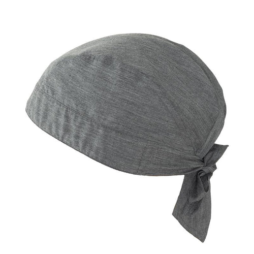 Bandana Marte Grigio Melange Copricapo Cuoco con Tergisudore