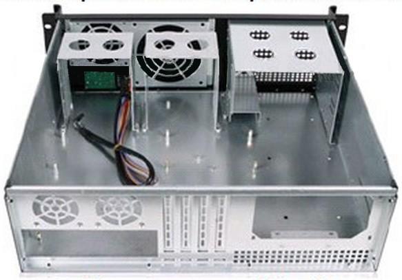 Chassis Industriale Rack 19''/Desktop 3U Ultra Compatto Nero