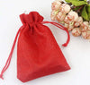 25-Sacchetti-Di-Juta-Rossi-Bomboniere-Confetti-Compleanni-Matrimonio-Regali