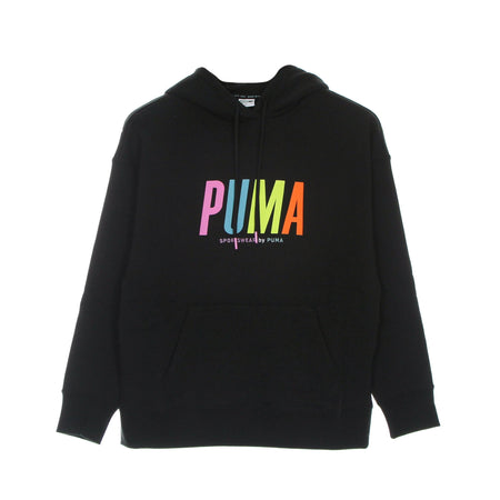 PUMA Felpa Leggera Cappuccio Donna Swxp Graphic Hoodie Black da donna