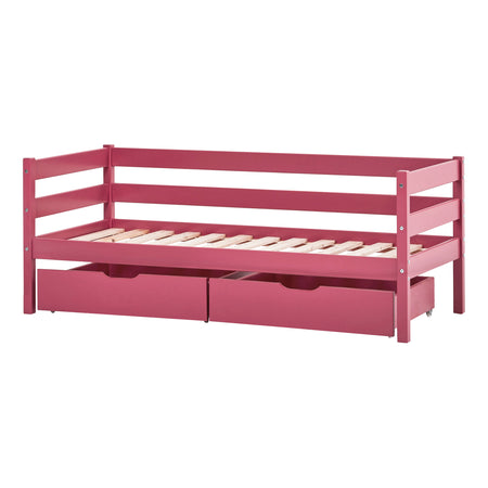 Letto junior ECO Comfort 70x160 con cassetti - Rosa Barocco