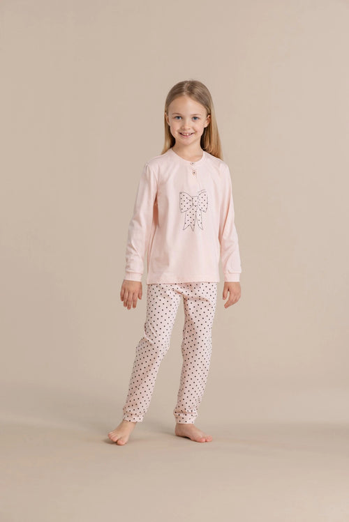 Pigiama bambina manica lunga 100% cotone – Noi di notte 2501