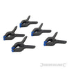 Pinza morsetto a molla 5Pz in plastica laboratorio magazzino Silverline Prezzo Silverline