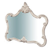 Biscottini Specchiera da parete in legno finitura bianco anticato L81XPR4XH69 cm Made in Italy
