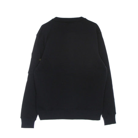 ALPHA INDUSTRIES Felpa Girocollo Uomo Nasa Inlay Sweater Rep. Blue da uomo