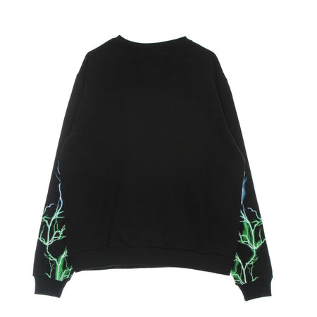PHOBIA Felpa Leggera Girocollo Uomo Lightning Crewneck Black/green/lightblue da uomo