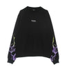 PHOBIA Felpa Leggera Girocollo Uomo Lightning Crewneck Black/purple/yellow da uomo