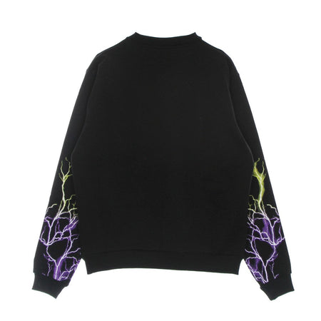 PHOBIA Felpa Leggera Girocollo Uomo Lightning Crewneck Black/purple/yellow da uomo