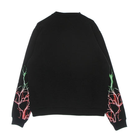 PHOBIA Felpa Leggera Girocollo Uomo Lightning Crewneck Black/red/green da uomo