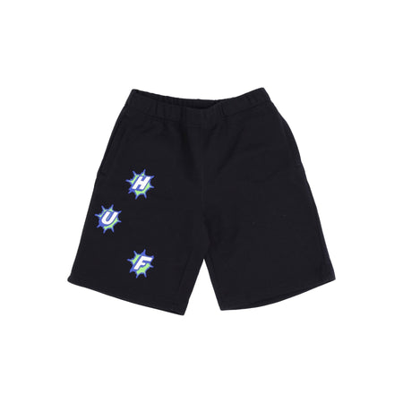 HUF Pantalone Corto Tuta Felpato Uomo Infinity Jewel Fleece Short Black da uomo