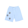 HUF Pantalone Corto Tuta Felpato Uomo Infinity Jewel Fleece Short Light Blue da uomo