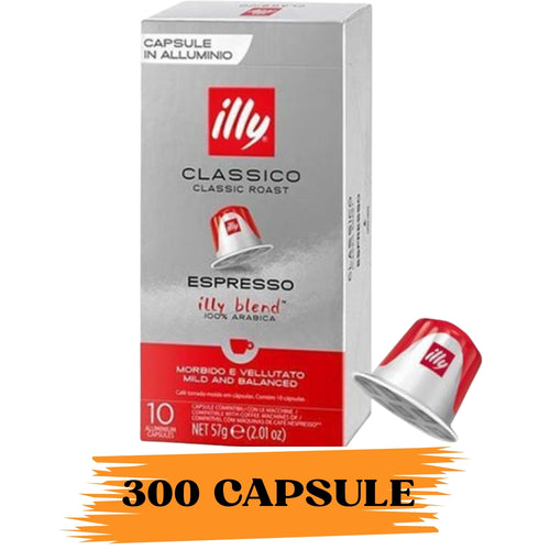 ILLY Classico 300 Capsule In Alluminio Compatibili Nespresso