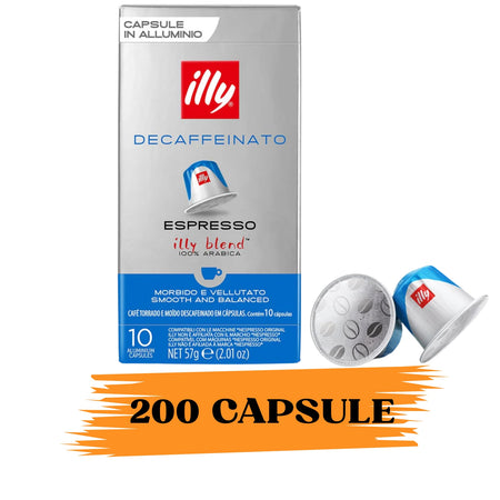 Illy Caffe 200 Capsule Compatibili Nespresso Decaffeinato