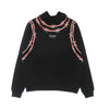 PHOBIA Felpa Leggera Cappuccio Uomo Barbed Wire Print Hoodie Black/red da uomo
